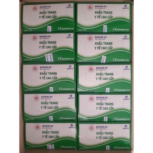 [ HÀNG CHÍNH HÃNG]Khẩu trang y tế Khánh An 4 lớp dày dặn mềm mịn, hình ảnh shop tự chụp