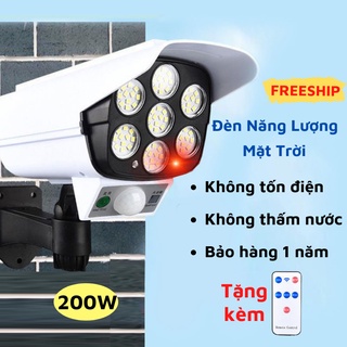 Đèn Năng Lượng Mặt Trời Giả Camera Chống Trộm, Chống Nước Có Điều Khiển, Cảm Biến Thông Minh