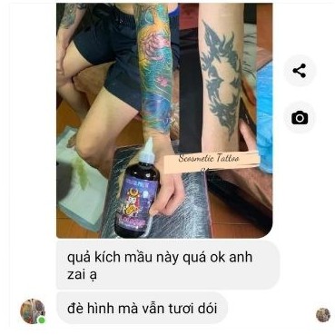 Nước pha mực xăm hình ,gel scan hình xăm giá rẻ hỗ trợ art tattoo 240ml