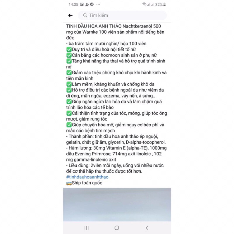 NỘI ĐỊA ĐỨC] Tinh Dầu Hoa Anh Thảo Warnke 500mg hộp 100 viên | BigBuy360 - bigbuy360.vn