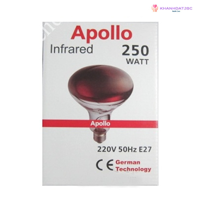 Bóng Đèn Hồng Ngoại Akiko Apollo/ hoặc Dịch Tông 250W E27