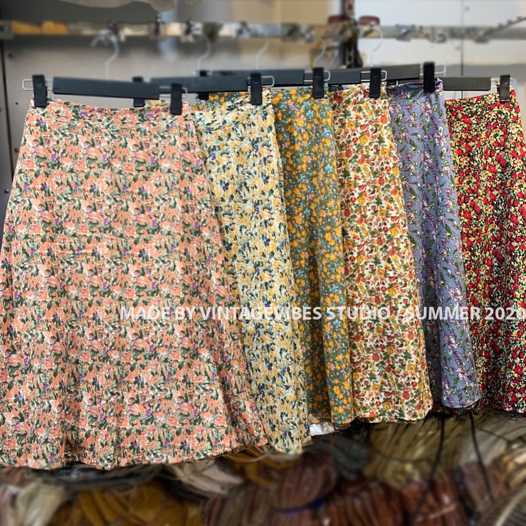 🚛[FREESHIP] Chân váy midi hoa nhí Ulzzang (hàng QC) - ẢNH THẬT TỰ CHỤP | BigBuy360 - bigbuy360.vn