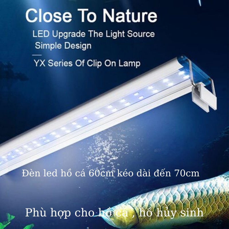 Đèn led hồ cá cảnh ÁNH SÁNG TRẮNG dành cho hồ cá , hồ thủy sinh từ 60 đến 70cm với ánh sáng trắng
