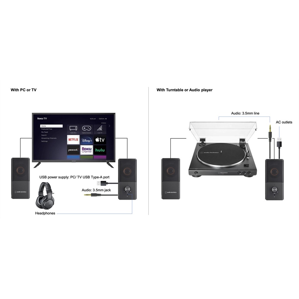 Loa vi tính Audio Technica AT-SP95 - Active Speakers