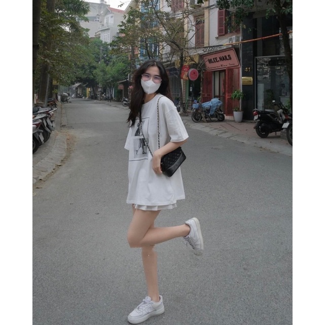 Áo phông nam/nữ nhung tuyết oversize siêu rộng, Áo phông tay lỡ | BigBuy360 - bigbuy360.vn