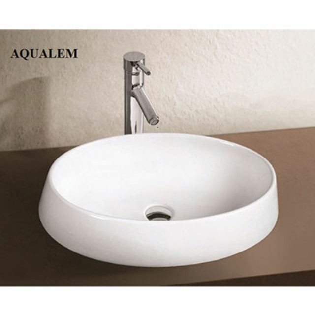 Chậu rửa lavabo Aqualem FT257, men Nano kháng khuẩn