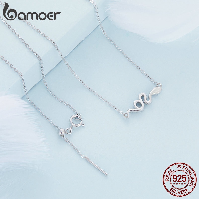 BAMOER Vòng cổ bạc 925 Thời Trang Cho Nam Nữ