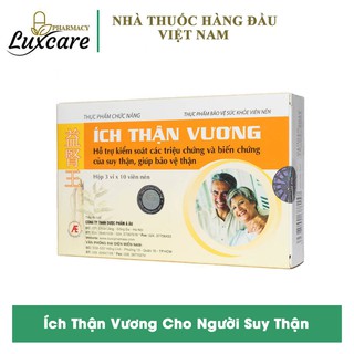 Ích Thận Vương Dành Cho Người Suy Thận, Chạy Thận Hộp 30 Viên