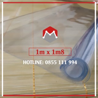 Tấm nhựa dẻo trong suốt PVC kích thước 1m x 1m8 dày 0,5mm