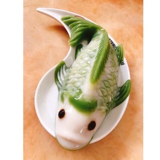 Khuôn rau câu nhựa hình cá chép LOẠI LỚN 1 con kích thươc lọt lòng cá: 24 x 13 x 6 cm