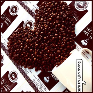 500gr Cà phê Robusta Rang Mộc dạng HẠT/BỘT - Cà phê hạt rang xay mộc pha phin pha máy