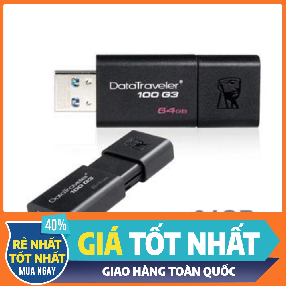 USB 3.0 Kingston Datatraveler 16/32/64GB DT100G3 - Bảo hành 2 năm