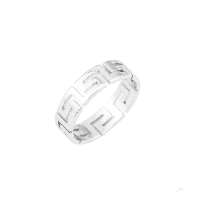 Nhẫn đeo ngón bằng thép không gỉ thiết kế họa tiết độc lạ