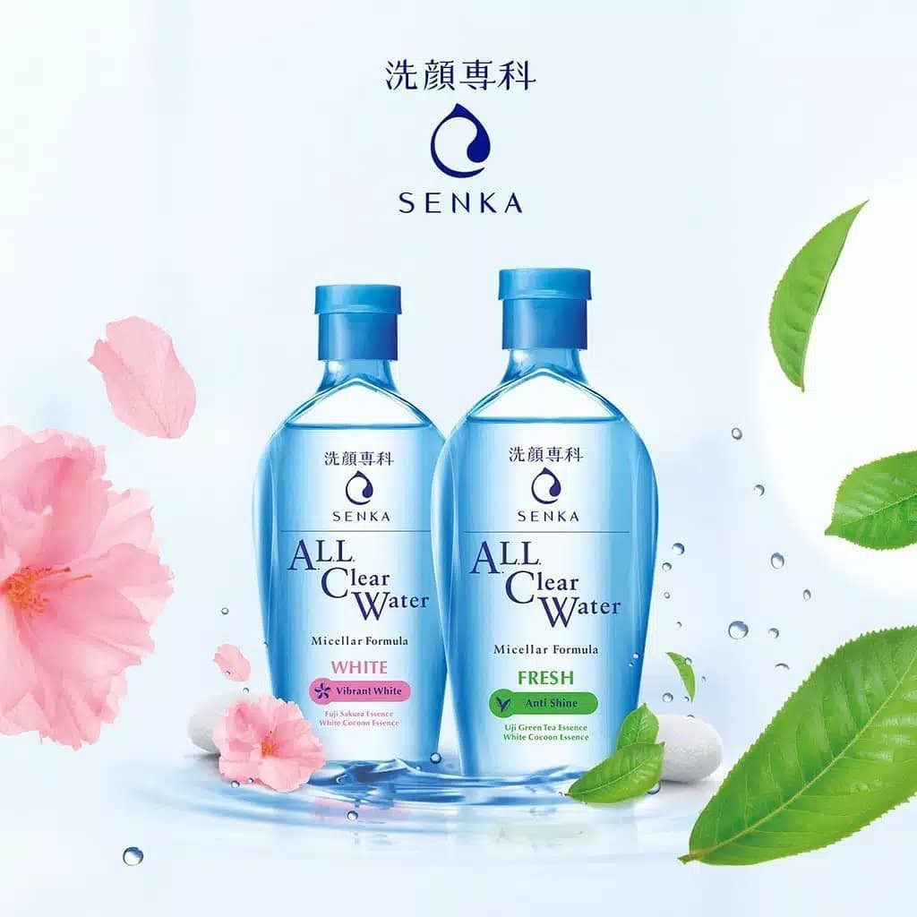 Nước Tẩy Trang Senka Micellar Dưỡng Trắng All Clear Water Micellar Formual White