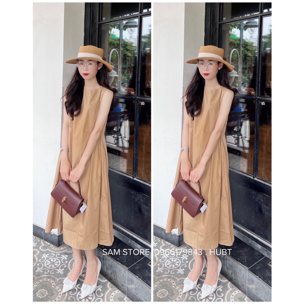 Váy sát nách 3 ly eo