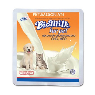 Sữa bột cho chó mèo bio milk gói 100g