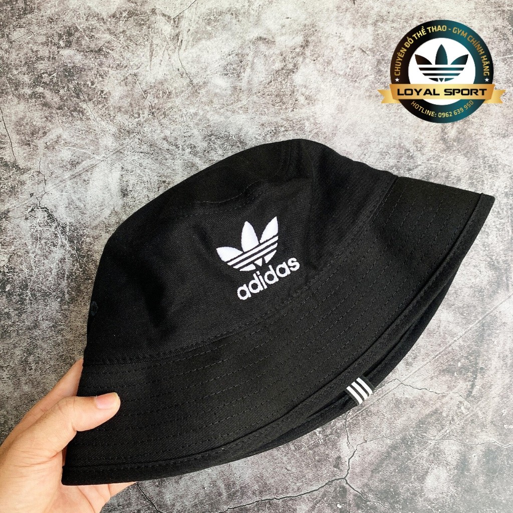 Mũ Bucket Adidas Full Tag Code Chất Vải Kali Dầy Dặn Thấm Mồ Hôi Tốt Freesize