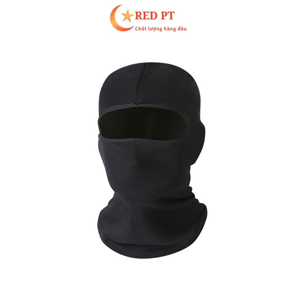 Khăn trùm đầu ninja khẩu trang che kín mặt chống nắng RED PT