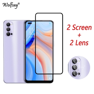 Kính cường lực bảo vệ màn hình và camera cho Oppo Reno4 Pro 5g Oppo Reno4 5G (Có bán lẻ)