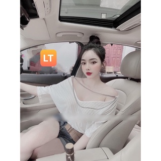 Áo Thun Gân Phối Xích