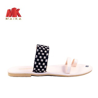 Dép Quai Ngang Xỏ Ngón Thời Trang S123 Kem MK MAIKA