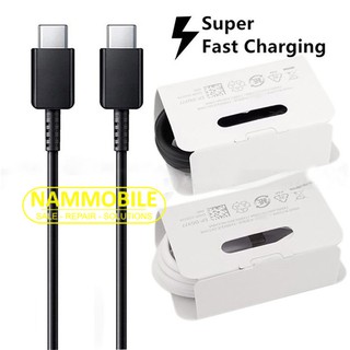 Cáp sạc nhanh type c to type c 1m8 pd3.0 samsung note 10-note 10 plus-s20-s20plus-s20ultra-s21 zin
