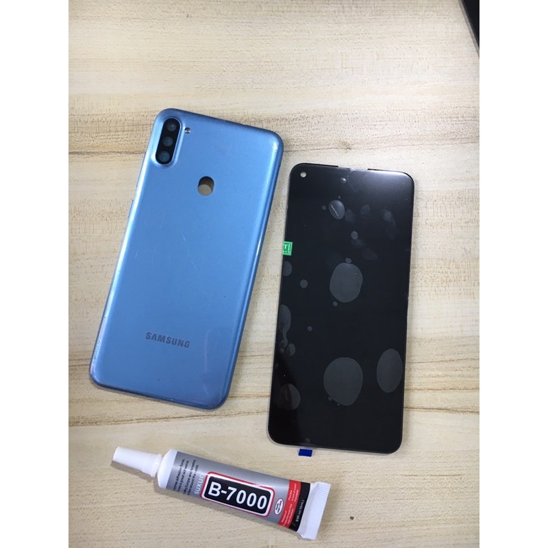 Combo Bộ Vỏ Sườn+ Màn Hình Samsung A11 Zin Tặng 1 Tuýt Keo B-7000