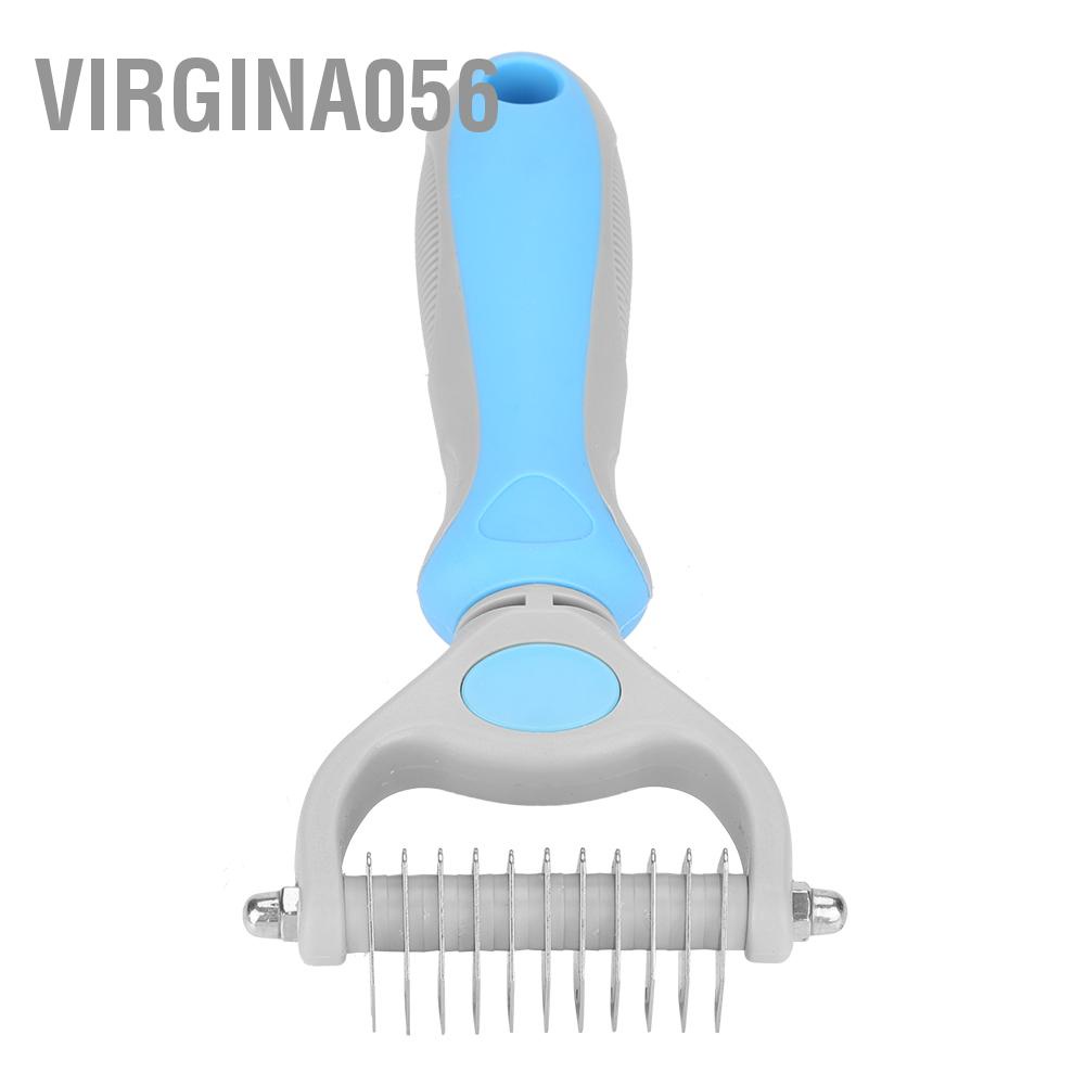 Lược chải lông hai mặt bằng thép không gỉ cho thú cưng tiện dụng