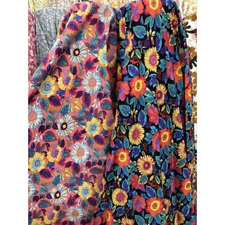 vải thô cotton hoa hướng dương hoạt hình
