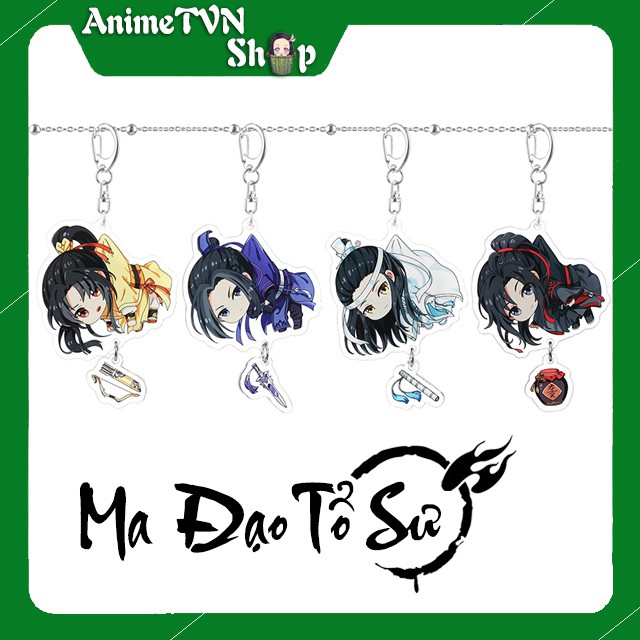 Móc khoá Mica anime Ma đạo tổ sư - Mo Dao Zu Shi (Loại Treo nhân vật) - Nhựa Cứng Acrylic In 2 mặt sắc nét ( ảnh thật )