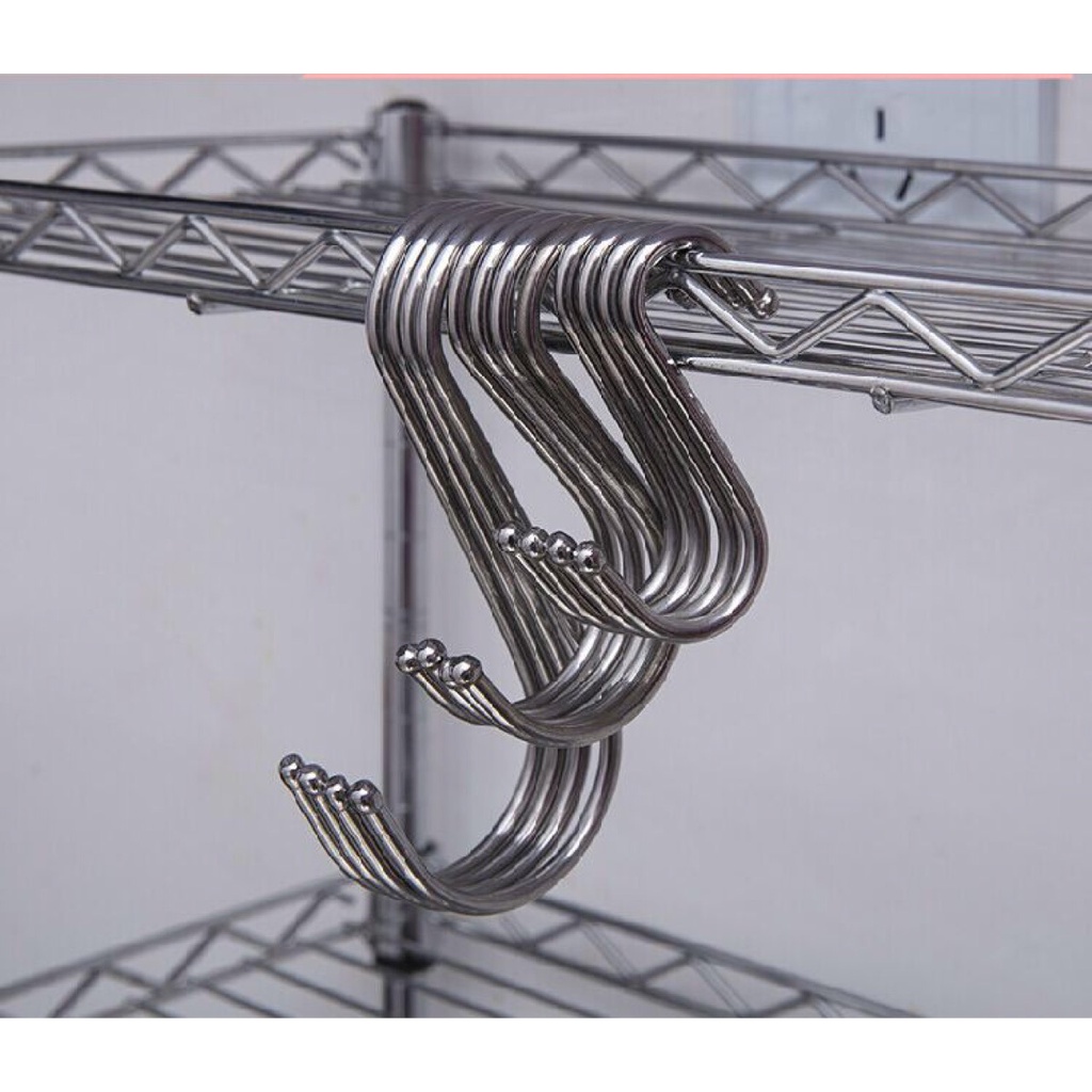 Móc treo chữ S loại cao cấp có đầu tròn treo đồ siêu chắc chắn