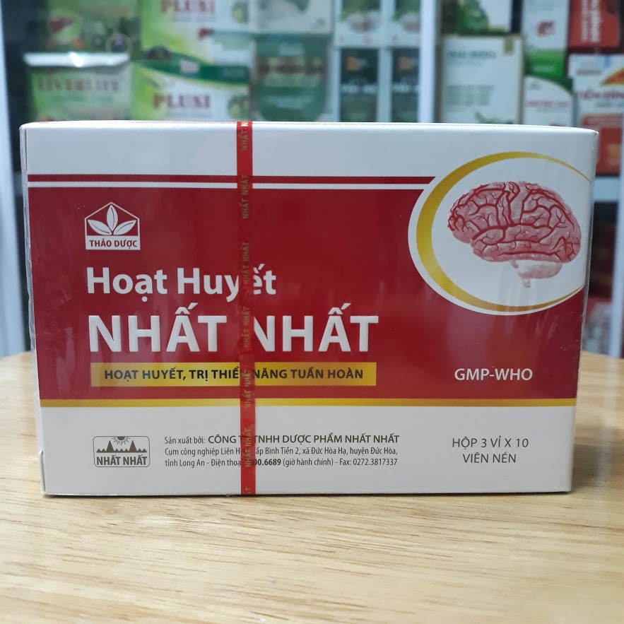 Hoạt huyết nhất nhất hộp 3 vỉ x 10 viên