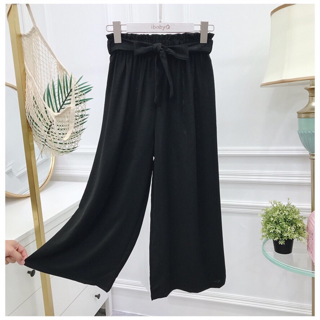Quần ống rộng cột dây nơ (hình thật) | BigBuy360 - bigbuy360.vn