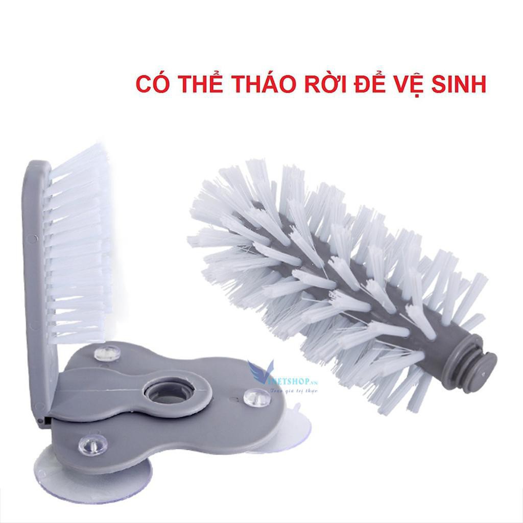 Rửa ly cốc 2 đầu cọ có hít chân không - Dụng cụ cọ rửa ly 2 đầu cọ siêu sạch ( Freeship Toàn Quốc )