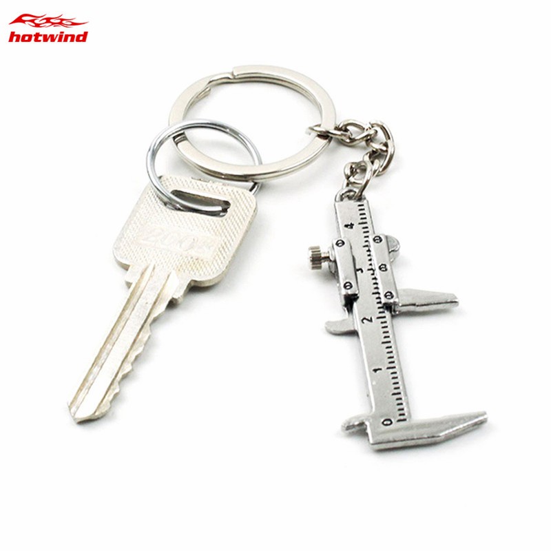 Móc khóa hình thước cặp vernier mini bằng kim loại