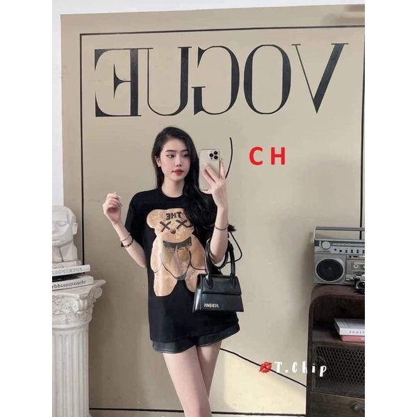 Áo phông gấu THE mắt X COA665