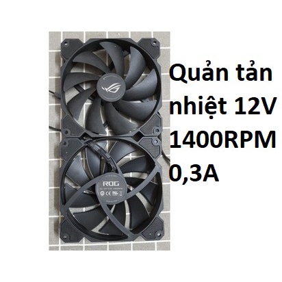 Quạt Tản Nhiệt Máy Tính Case Rog 140MM 1400RPM New