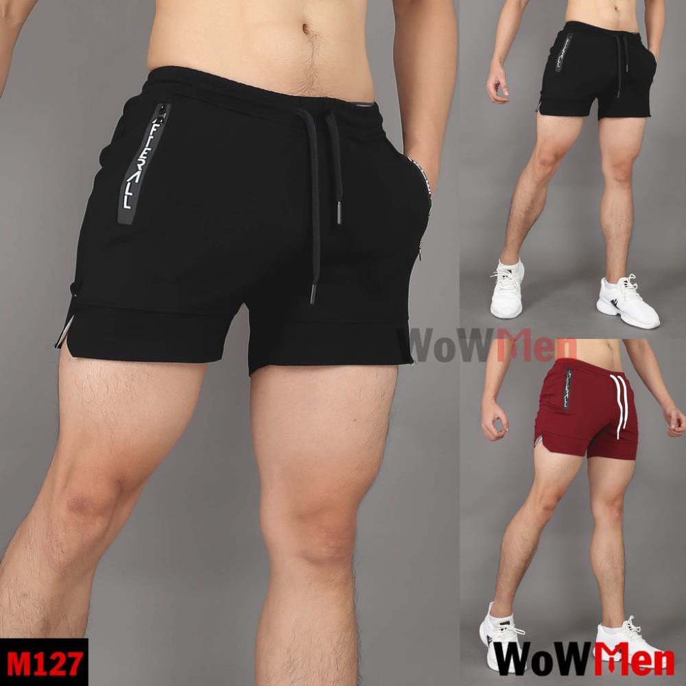 Quần Đùi Thun Nam Tập Gym Đi Bơi Mặc Ngủ Quần Short Slim Fit Ngắn Ôm Ngang Đùi - M127  ཾ