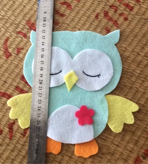 Cú trang trí gối handmade
