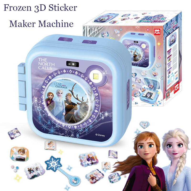 Set 2 Miếng Dán Sticker Hình Công Chúa Băng Giá 3d Diy