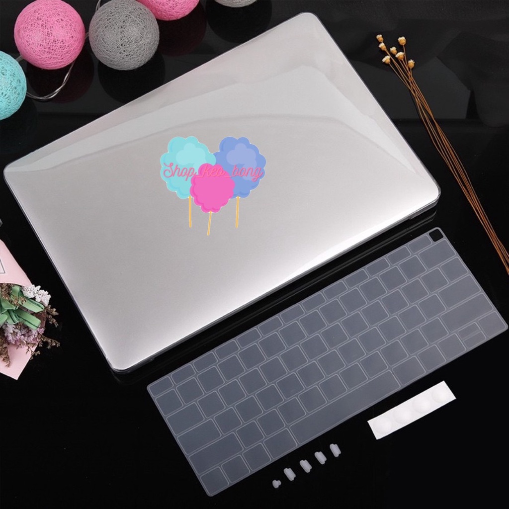 (Combo 6 in1) Case - Ốp Mácbook Kèm Phủ Quốc Tế (Tặng Nút Chống Bụi+Xoắn Chống Gãy Sạc+Khăn Lau Màn Hình)