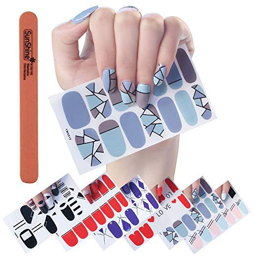 Nhãn dán 3D trang trí móng tay chống nước tiện dụng