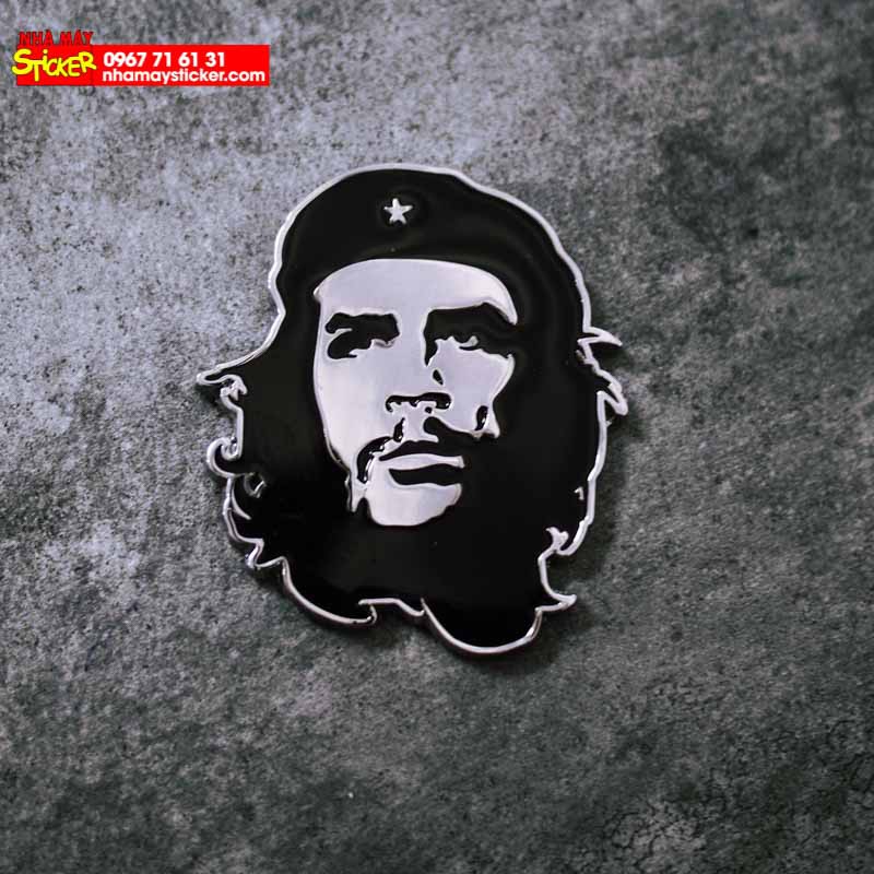 Sticker hình dán metal Che Guevara 3D