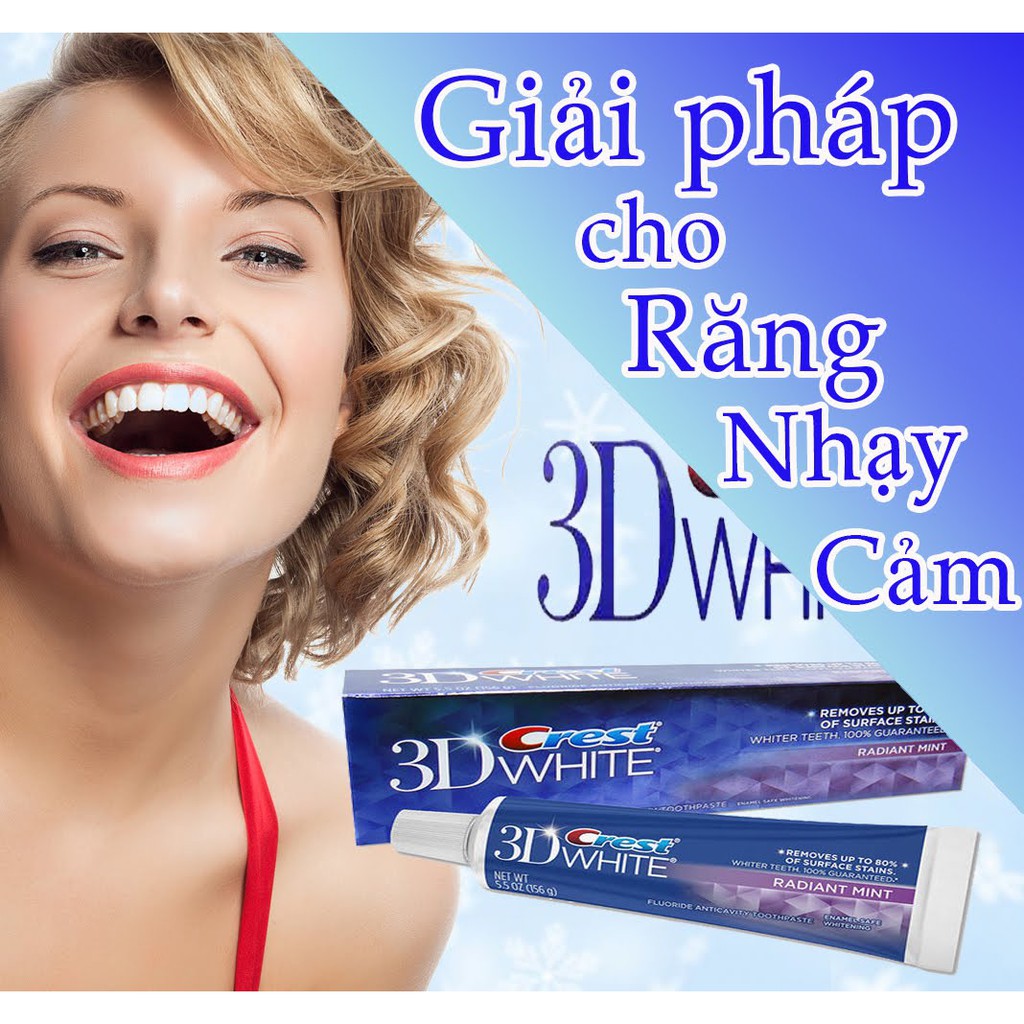 ( HN ) Kem đánh răng Crest 3D White 181g ( mua 3 tặng 1 bàn chải ) | WebRaoVat - webraovat.net.vn