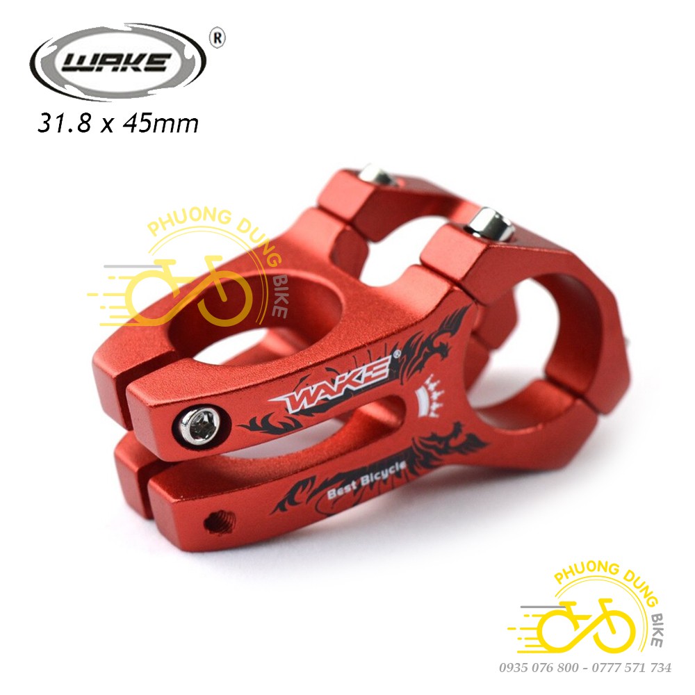 Pô tăng nhôm xe đạp WAKE 02 cỡ 31.8x45mm