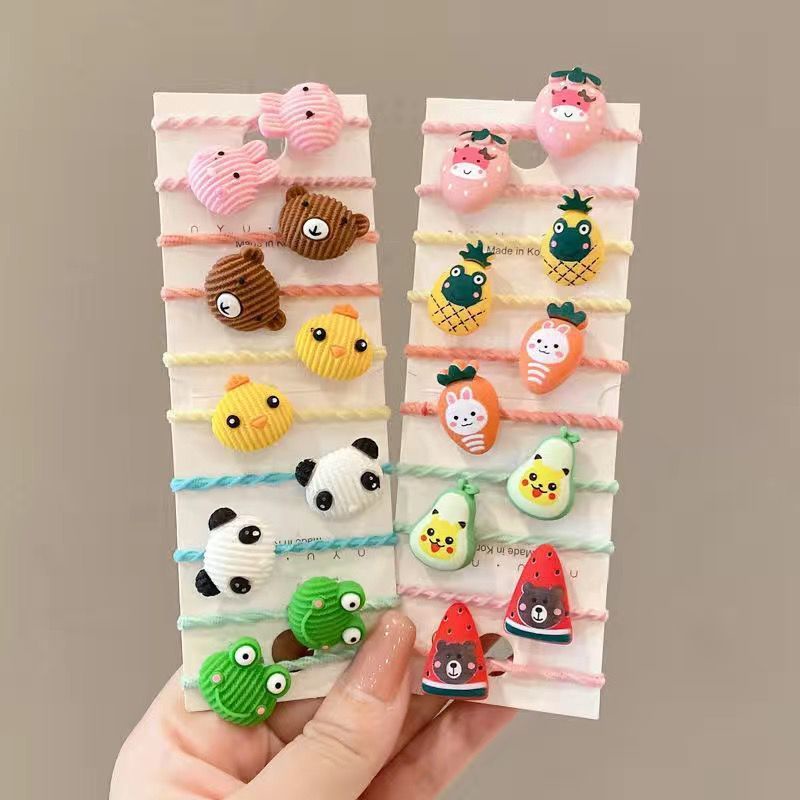 Set 10 dây buộc tóc cho bé phong cách hàn quốc - Toàn mẫu xinh luôn ạ