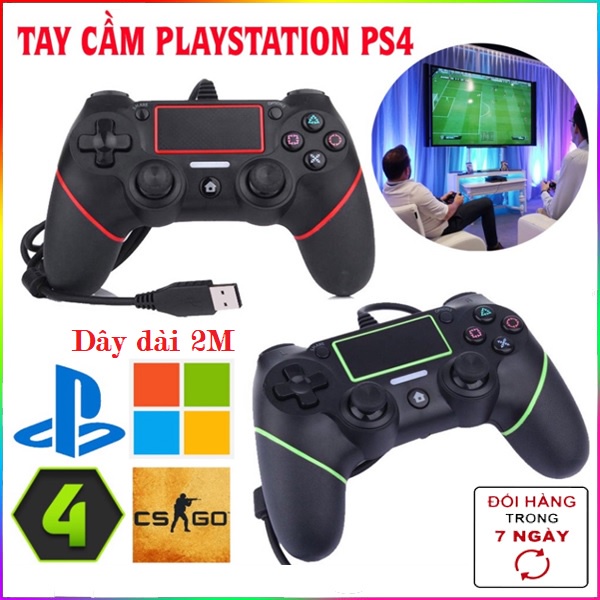 Dây Dài 2M cho PC / PS4Tay cầm chơi game KP PS4 cho PC/ PS4/ Android hỗ trợ game F04 / PS4