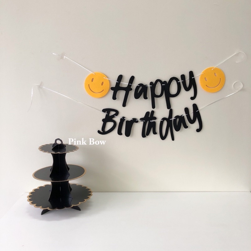 Dây treo/Băng rôn GIẤY sinh nhật chữ Happy Birthday/ILOVEYOU đủ màu sắc pastel và kiểu dáng Hàn Quốc
