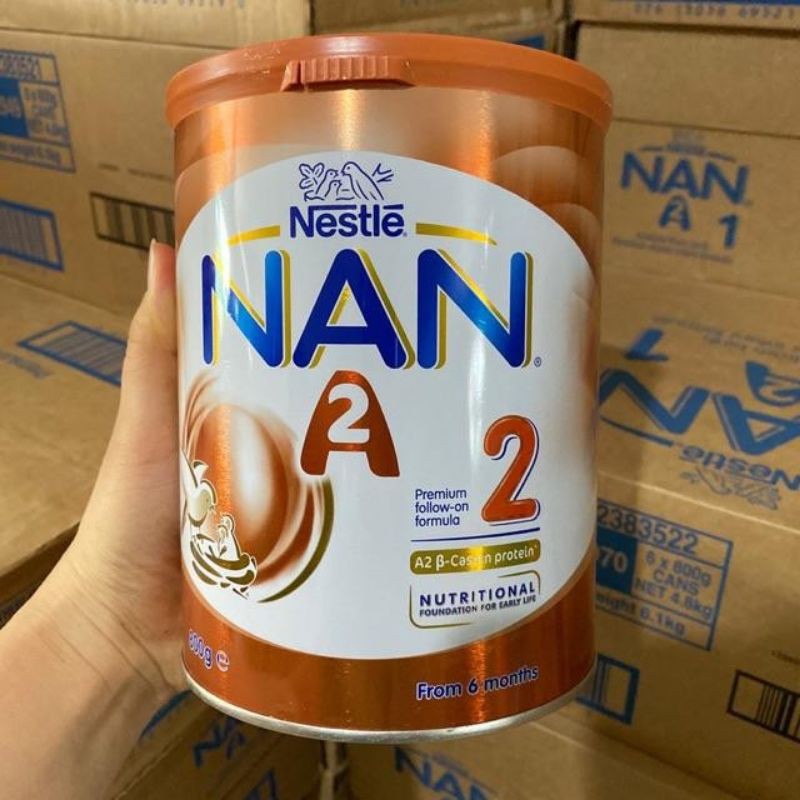 (Date T4/2024) Sữa Nan A2 Úc số 2 lon 800g