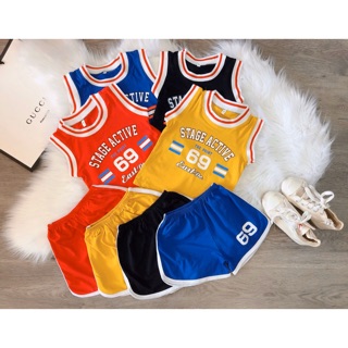 Bộ cotton thể thao 69 cho bé trai